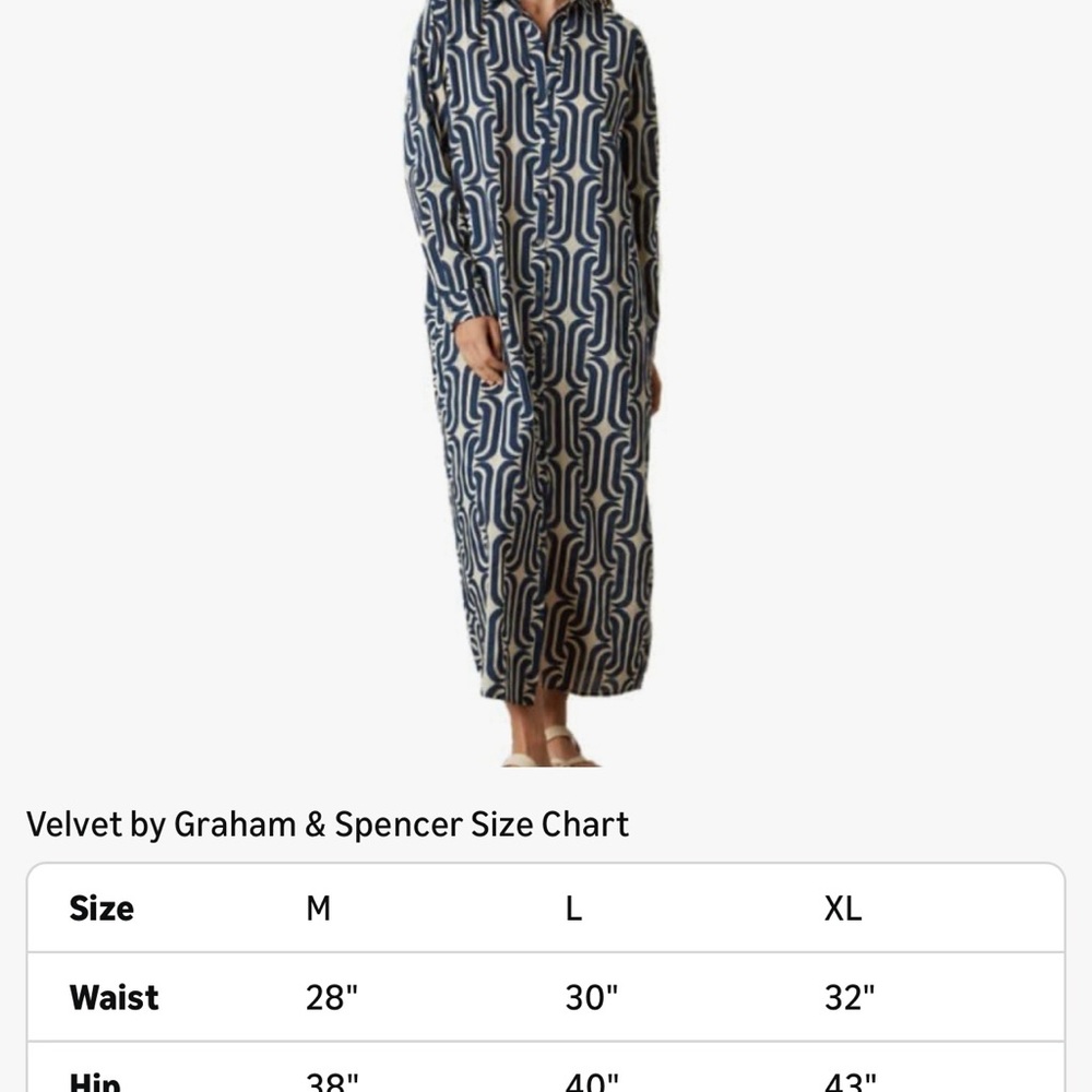 Velvet by Graham & Spencer Navy and White Maxi Dress - Picture 3 of 16